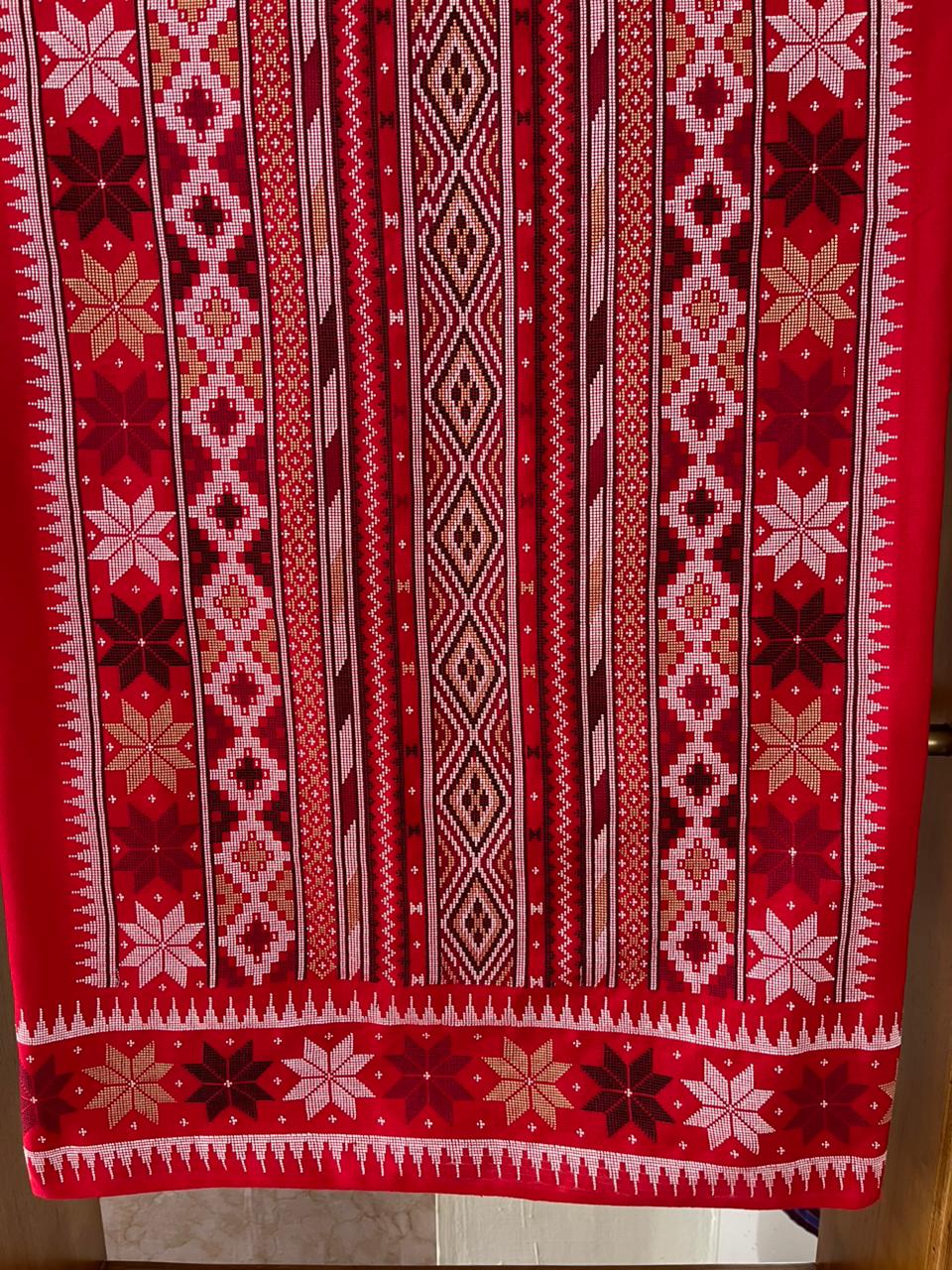 set tenun xtr merah